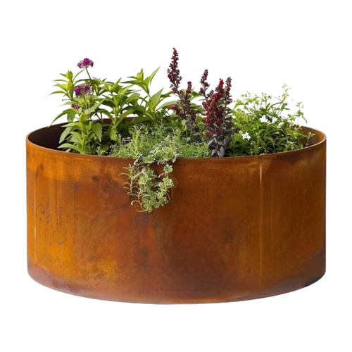 LUX-EDGE Tree Ring / Planter REDCOR Corten Steel (No Base)